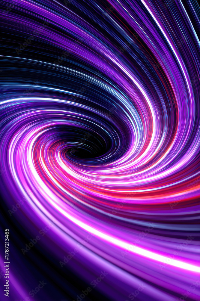 Fototapeta premium bstract wallpaper with neon vortex swirls