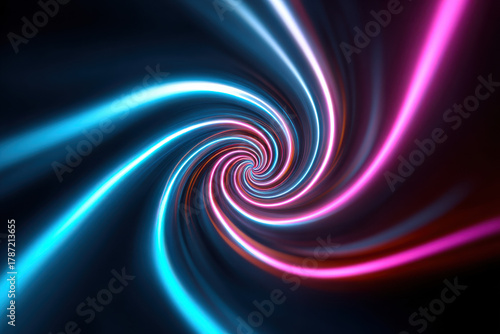 bstract wallpaper with neon vortex swirls