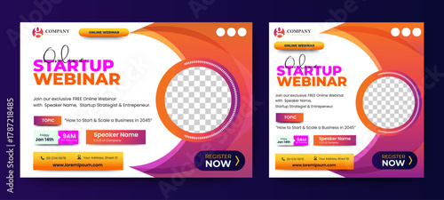 Business conference invitation poster template. Abstract white geometric background with space for your text. Ideal for web banner, poster, flyer, social media. Vector illustration