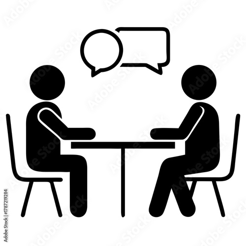 Silhouette of HR Recruiter Interviewing Person, interview, recruitment, hr, hiring