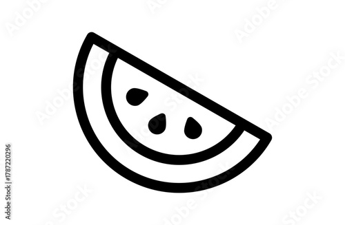 スイカのシンプルなベクターアイコン