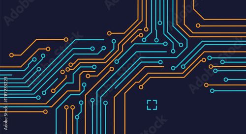 Circuit board technology background vector illustration design