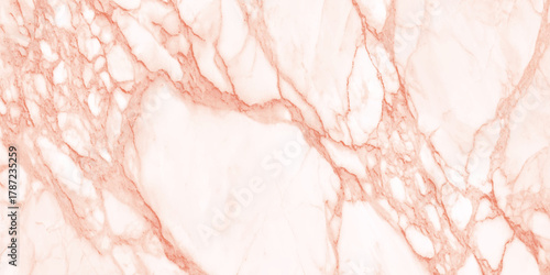 light pink marble texture background with seamless terracotta color veins for kitchen counter or luxury interior design.