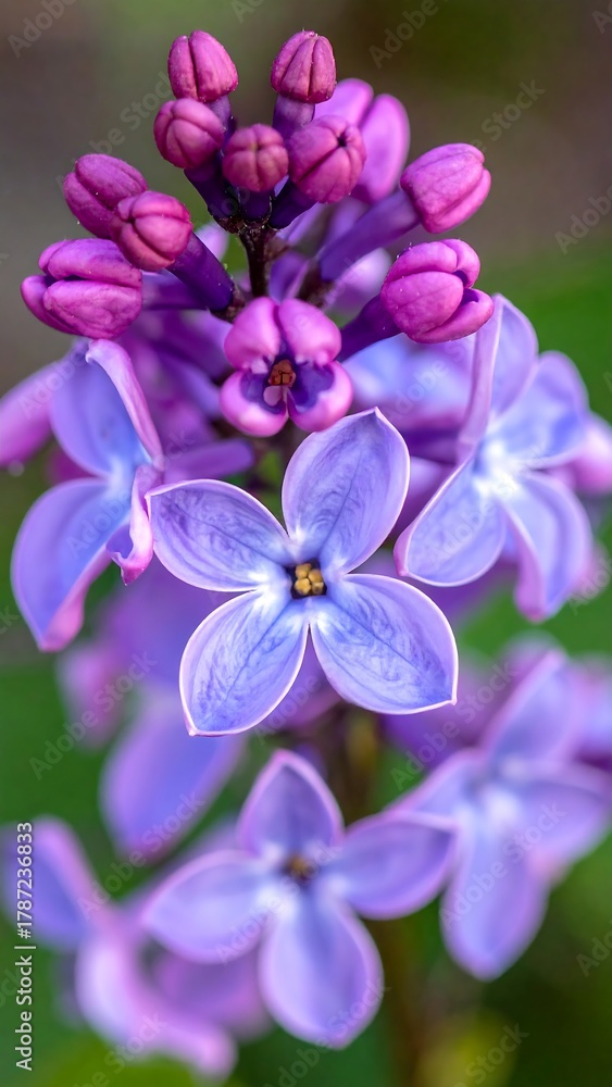 Obraz premium Close-up of Lilac Flowers in Bloom - A Springtime Delight.
