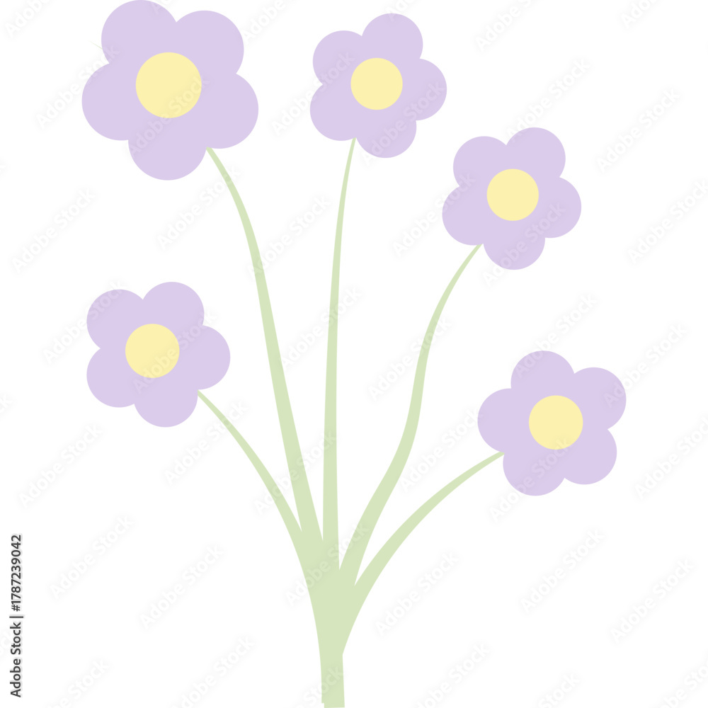 Naklejka premium Aesthetic Flower Bouquet