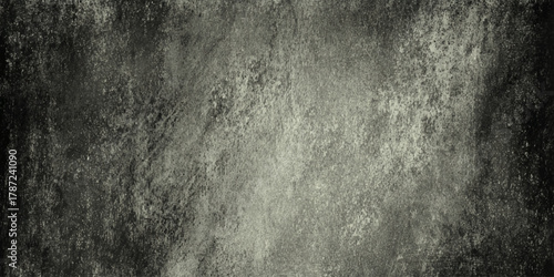 Black and white grunge texture with scratched distressed overlay, dark vintage noise background for design.