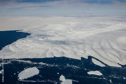 Denman Glacier on te Antarctic continent