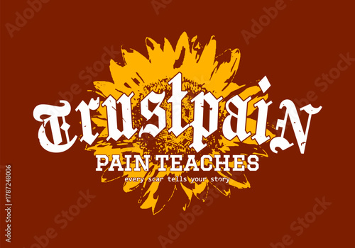 Retro college varsity typography motivational quote slogan with grunge effect for jersey, t-shirt, or wall art design - Vector