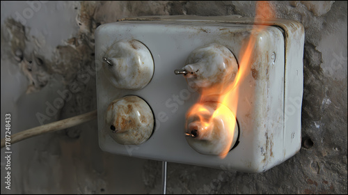 fire due to a socket AI generated