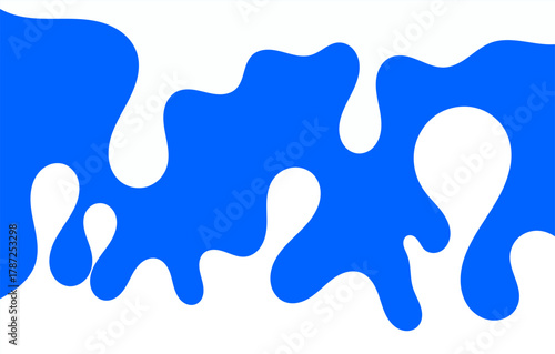 Milk background of Modern poster, dynamic splashes and drops. Vector illustration in a flat style of minimalism