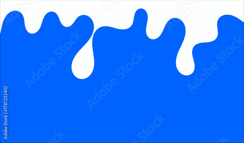 Milk background of Modern poster, dynamic splashes and drops. Vector illustration in a flat style of minimalism