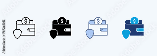 Secure Payment Icon Set Multiple Style Collection