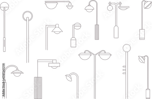 Elegant street lamp collection offers modern urban design inspiration for architects