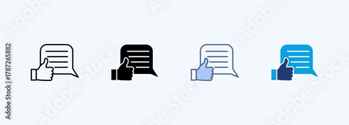 Feed Back Icon Set Multiple Style Collection