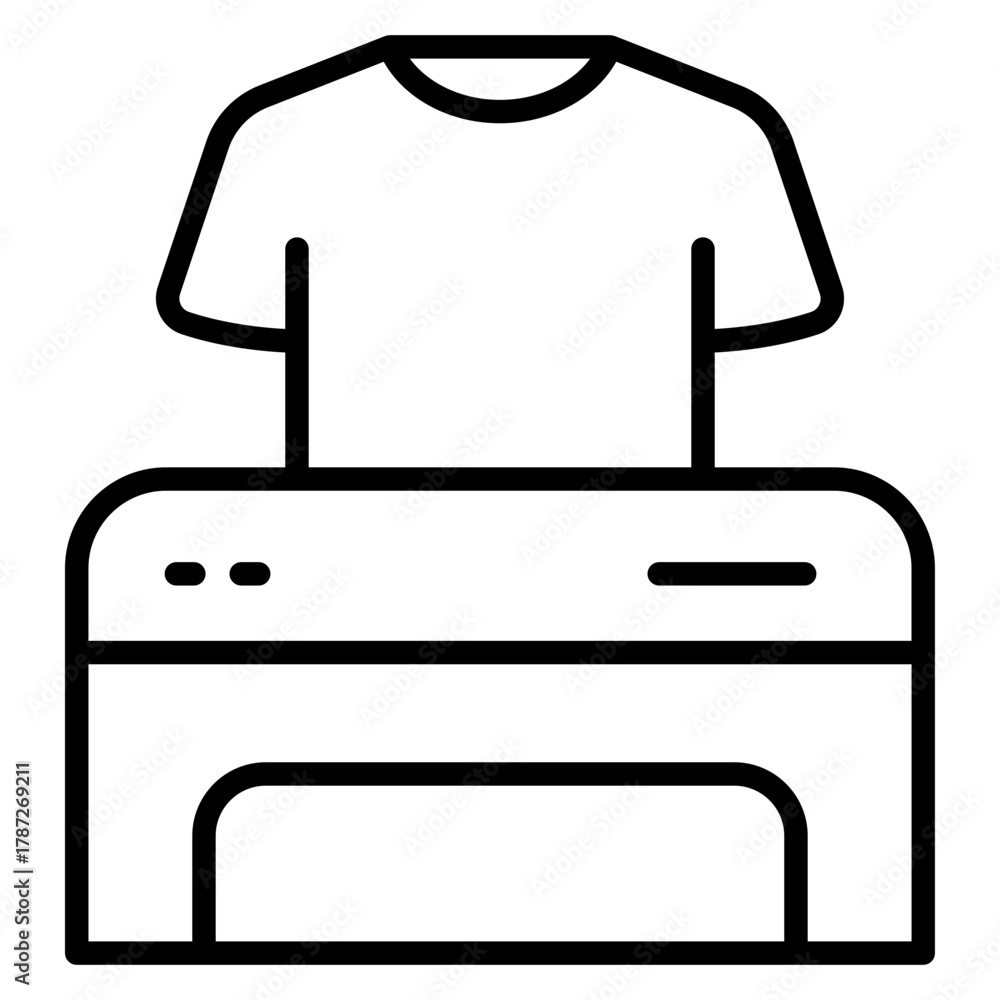 Fototapeta premium tshirt printing icon