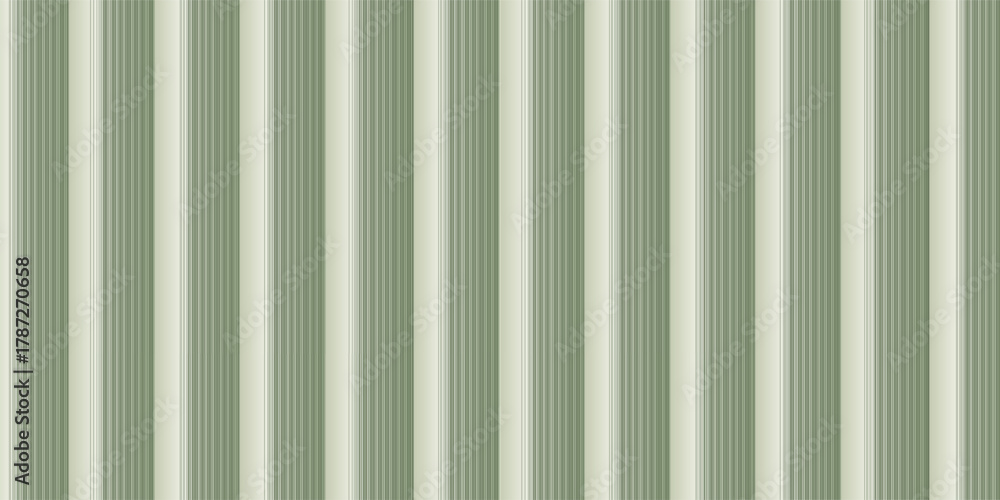 Obraz premium Vertical abstract green stripes seamless pattern. Lines vector abstract design simple