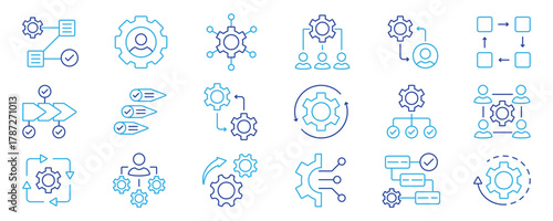 business, management, icon, workflow, process, strategy, automation, technology, concept, marketing, system, innovation, gear, work, success, production, internet, manager, productivity, sign, develop