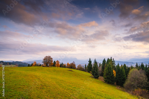 Fototapeta Naklejka Na Ścianę i Meble -  Spring landscape from Litwinka view point, Poland