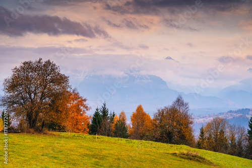 Fototapeta Naklejka Na Ścianę i Meble -  Spring landscape from Litwinka view point, Poland