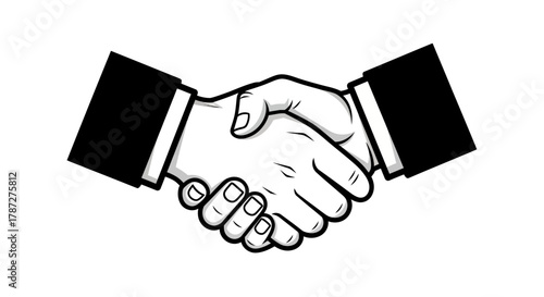 handshake vector illustration