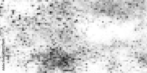Black White Pixelated Code Noise Background Seamless Vecto