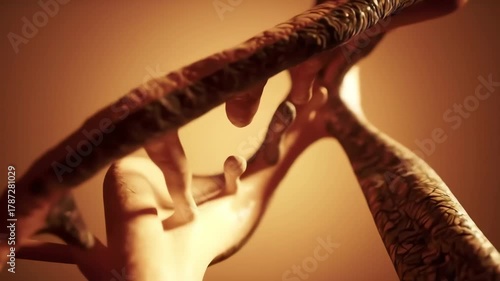 Rusting Barbed Wire Close Up Sepia Tone.