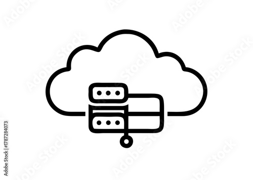 Cloud Data Server Icon