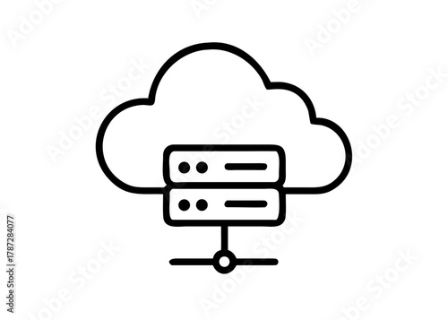 Cloud Server Network Icon