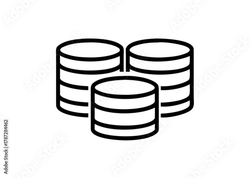 Stack of Coins Icon – Finance, Savings, and Investment Symbol