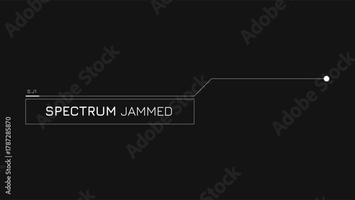 Hud Callout Data Panel For Video Presentation Screen