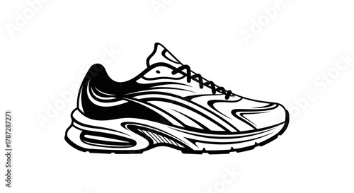 vector illustration of a pair of sneakers
