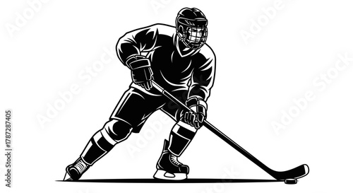 hockey player silhouette