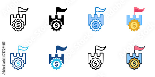 Oligarchy icon set multiple style collection 
