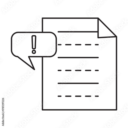 Warning line icon set. Ideal for safety signage, alerts, error messages, and hazard notifications