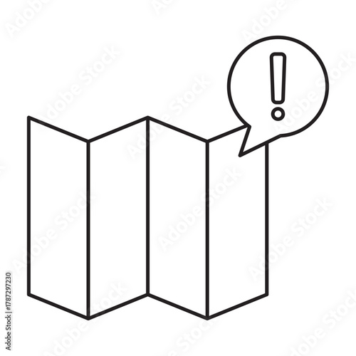 Warning line icon set. Ideal for safety signage, alerts, error messages, and hazard notifications