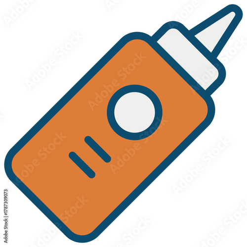 Ketchup Bottle Vector Icon Stock Illustration