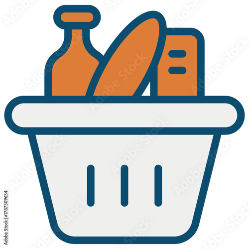 Basket Vector Icon Stock Illustration