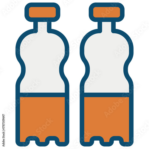 Water Bottle Vector Icon Stock Illustration