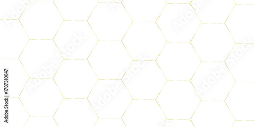 Fototapeta Naklejka Na Ścianę i Meble -  Seamless creative geometric Pattern of white hexagon white abstract hexagon wallpaper or background. 3D Futuristic abstract honeycomb mosaic white background. white hexagon geometric texture.	