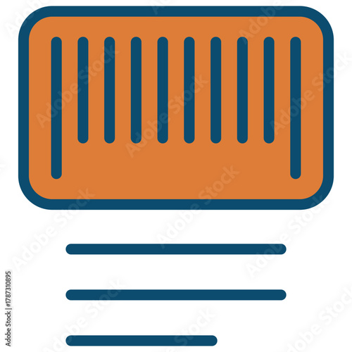 QR Code Label Vector Icon Stock Illustration