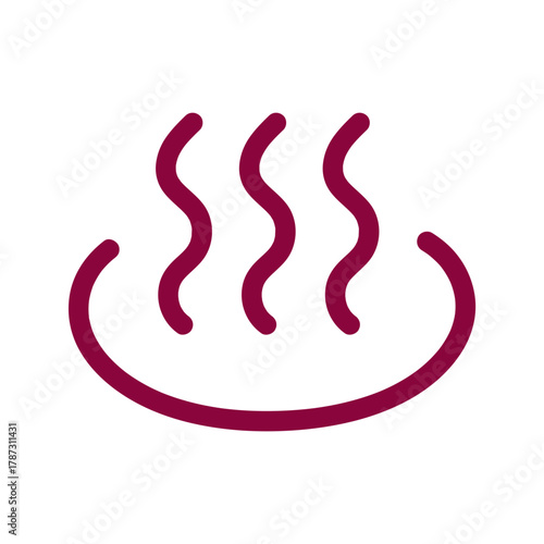 温泉マークのシンプルアイコン