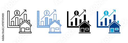 Market Icon Set Multiple Style Collection