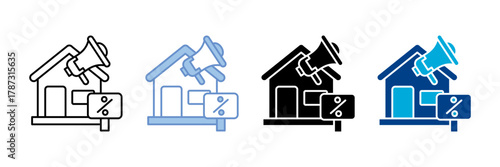 Promotion Icon Set Multiple Style Collection