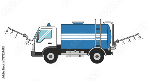 truck isolated on white