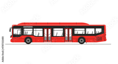 london bus isolated on white