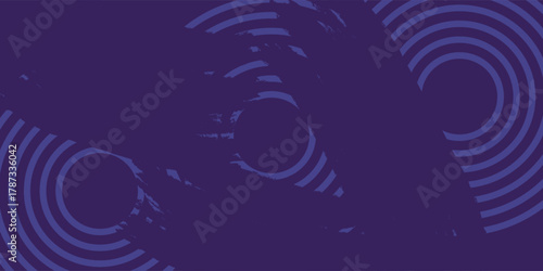 Blue abstract background with glowing circles. Swirl circular lines pattern. Geometric spiral. Twirl element. Modern graphic design. Futuristic technology concept. Vector illustration