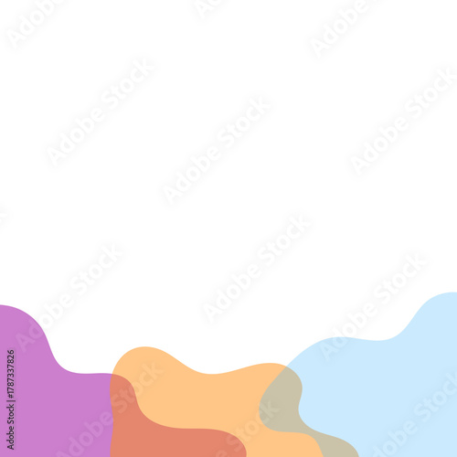 Transparent Blob Footer