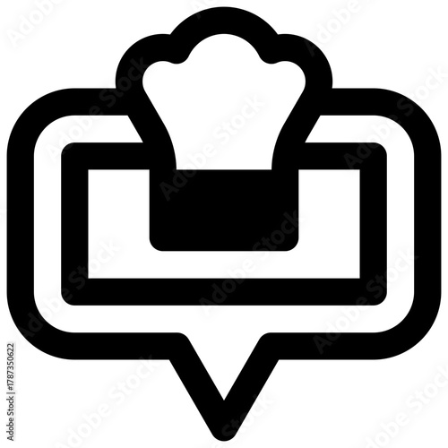 Tutorial. Outlined stroke vector icon with black-filled details.