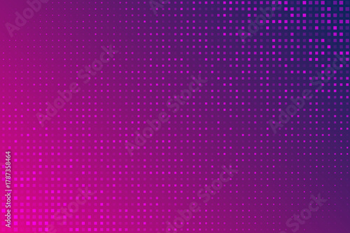 Half Tone Dots Purple and Pink Background. Halftone Corner Frame.