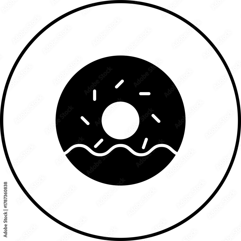Fototapeta premium Doughnut Icon